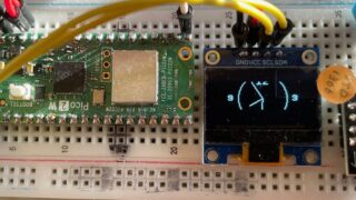 アナログ時計表示できました。しかし写真撮影したら時計表示盤が壊れている。なぜ？
